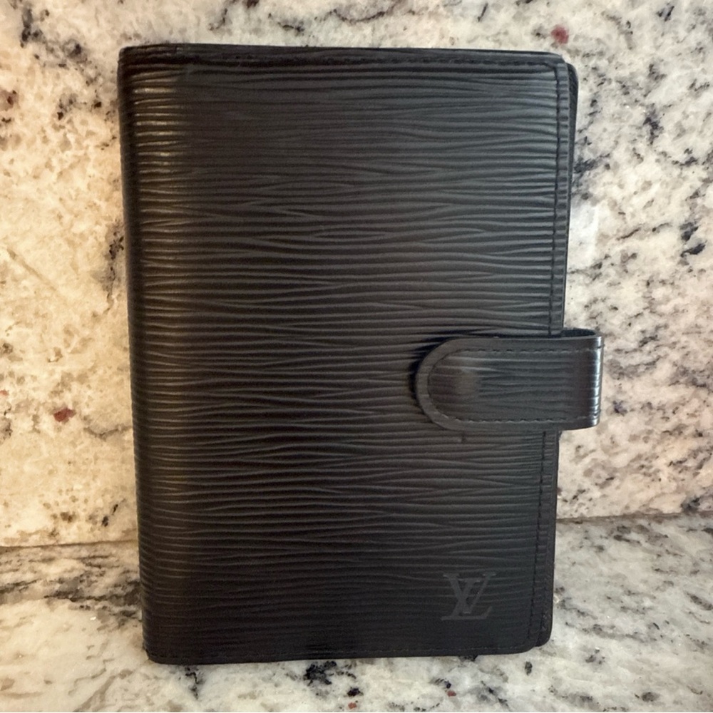 Authentic Louis Vuitton Epi Agenda PM Planner Black